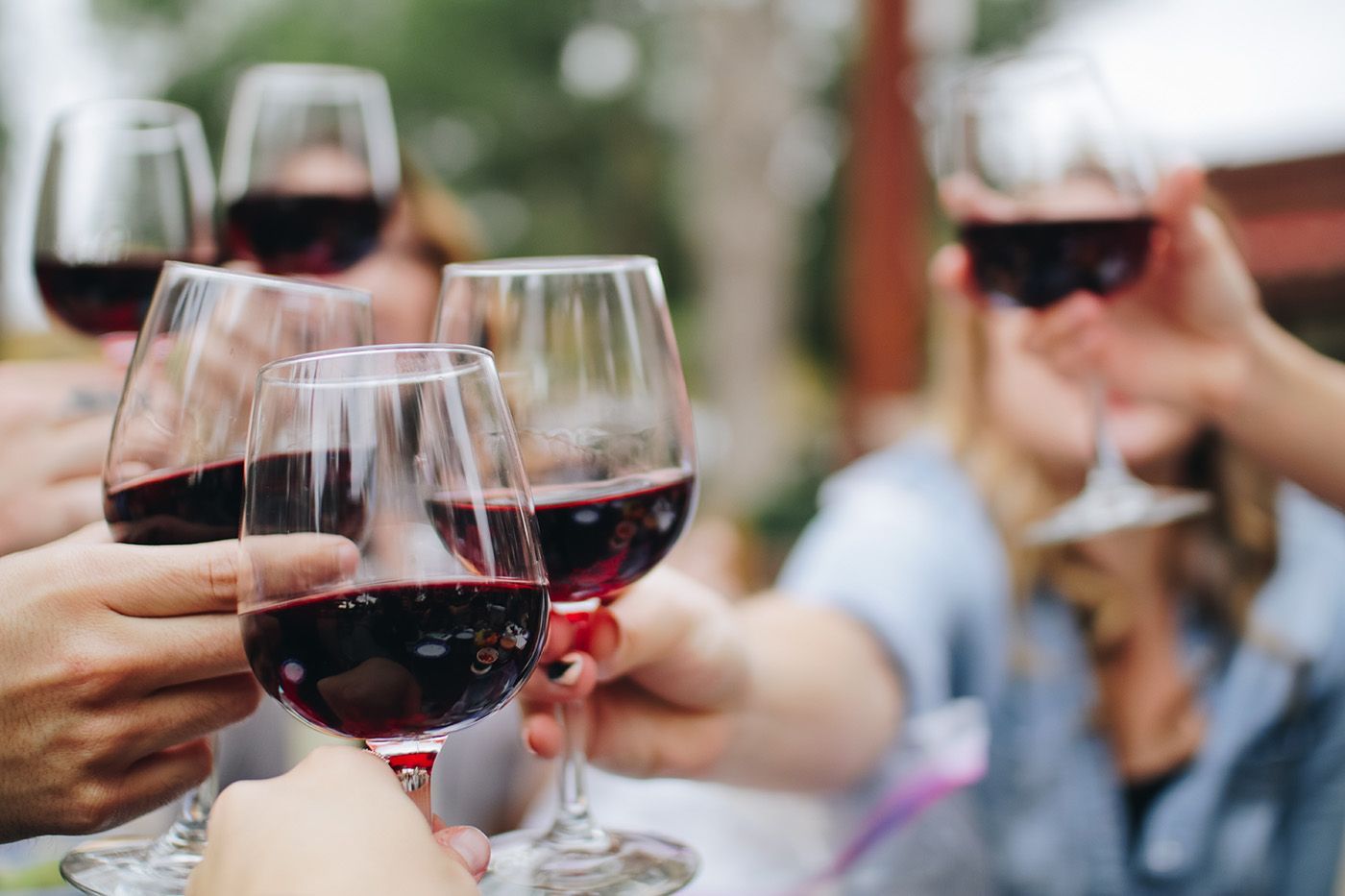Group Of People Drinking Wine