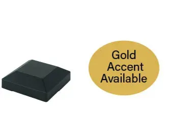 Black device with gold oval label reading “Gold Accent Available”