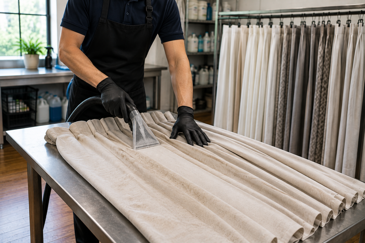 Cleaning Curtains— Window Furnishing Services in Tweed Heads, NSW
