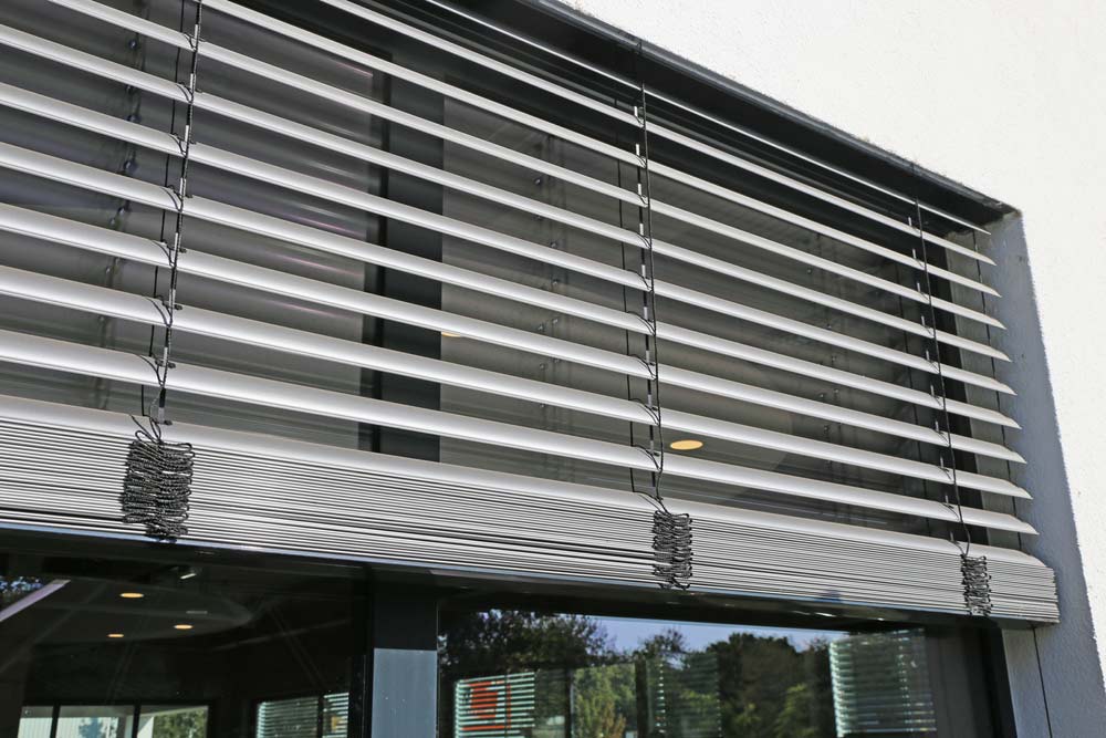 Window with external venetian blind — Blind Cleaning in Tweed Heads, NSW