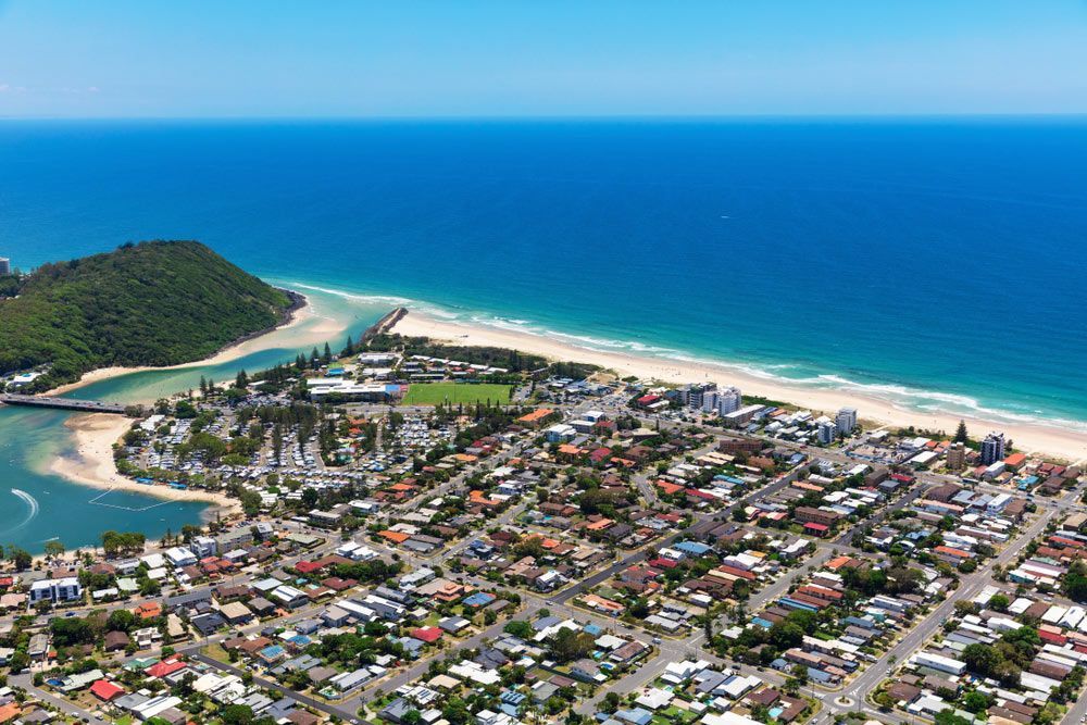 Ocean and Residential View — Window Furnishing Services in Tallebudgera, NSW