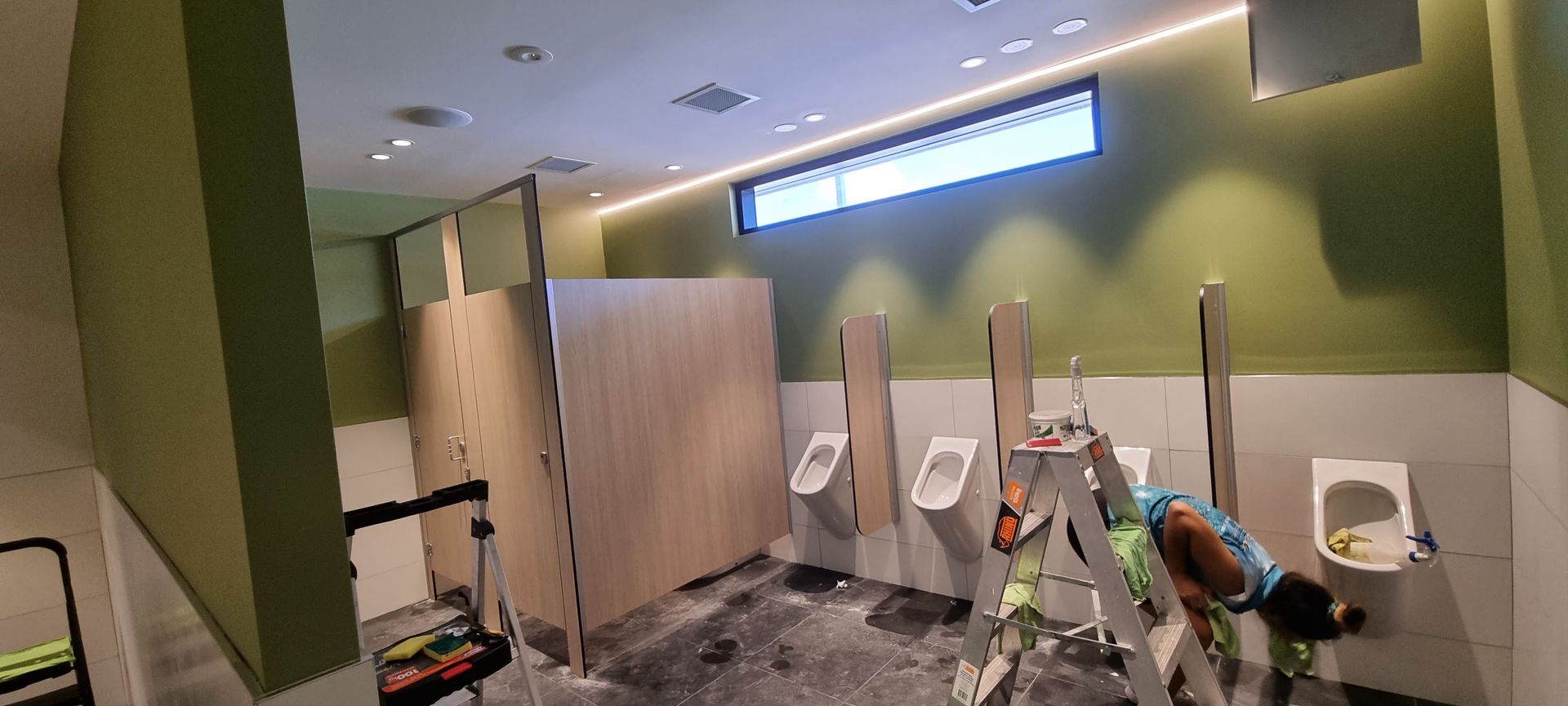Construction Bathroom cleaning — Kristal Kleen Services in Bowen, QLD