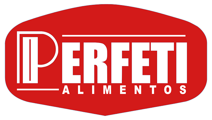 Um logotipo vermelho e branco para perfetti alimentos