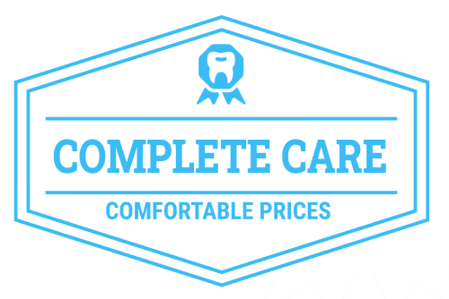 Logo: Blue hexagon with text 