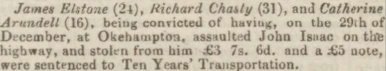 Exeter and Plymouth Gazette 23 March 1850