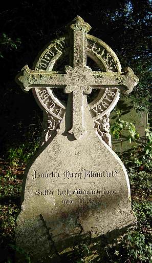 Isabella Blomfield's gravestone, Bow Church