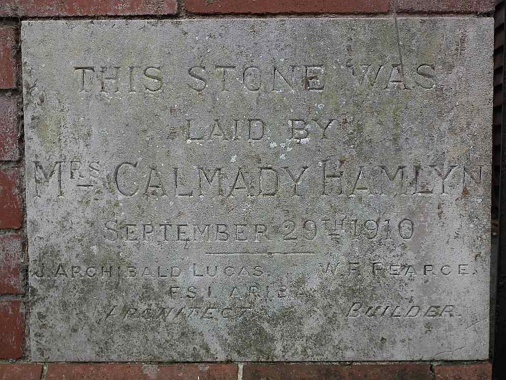 Foundation Stone, Bow Church Room