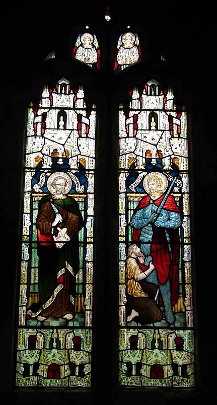 St Bartholomew (left) and St Martin (right)