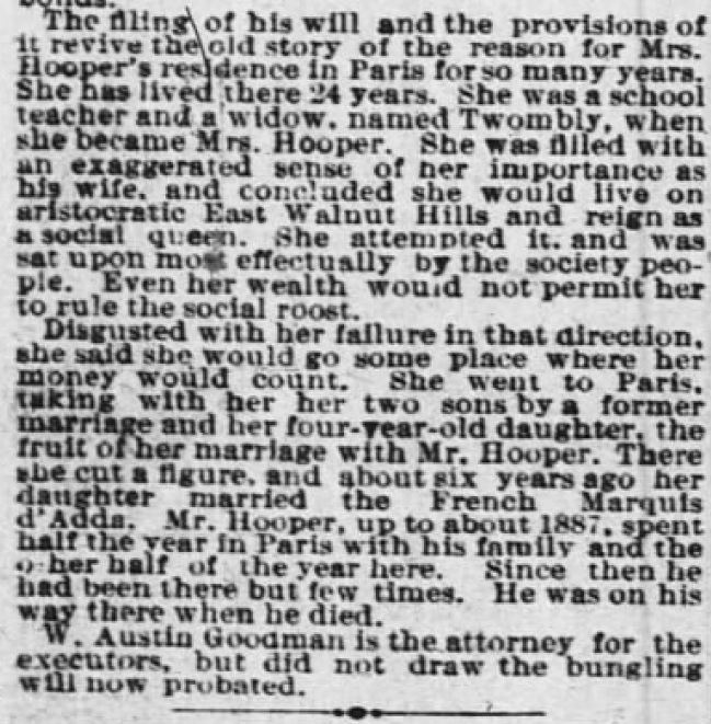 Cincinnati Enquirer 1 Aug 1894