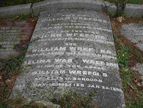 William Wreford's family grave