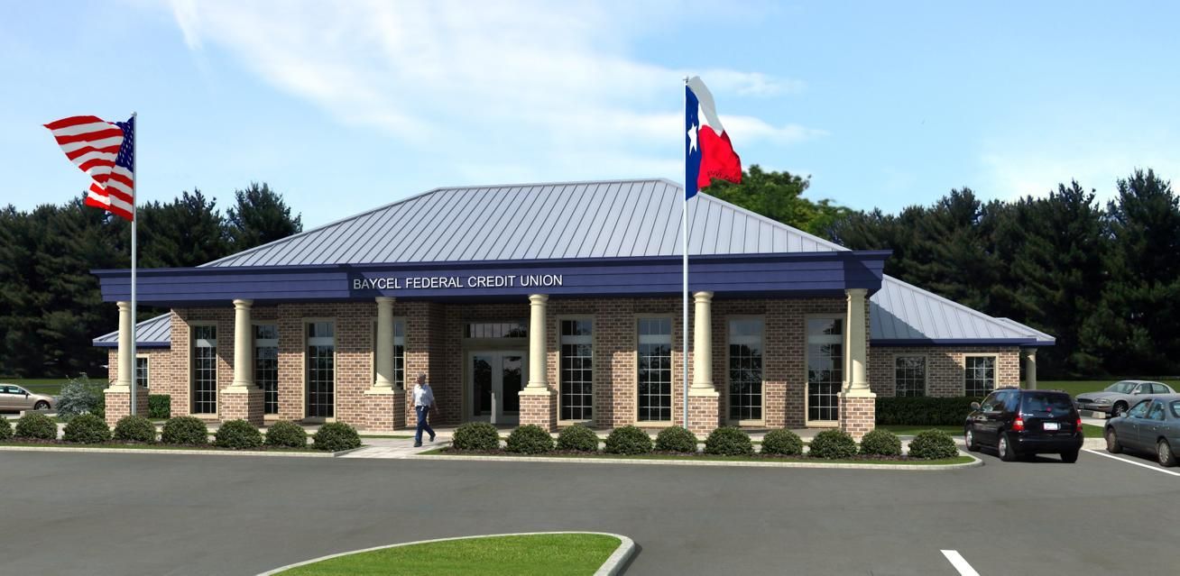 An artist's impression of a new bank building.