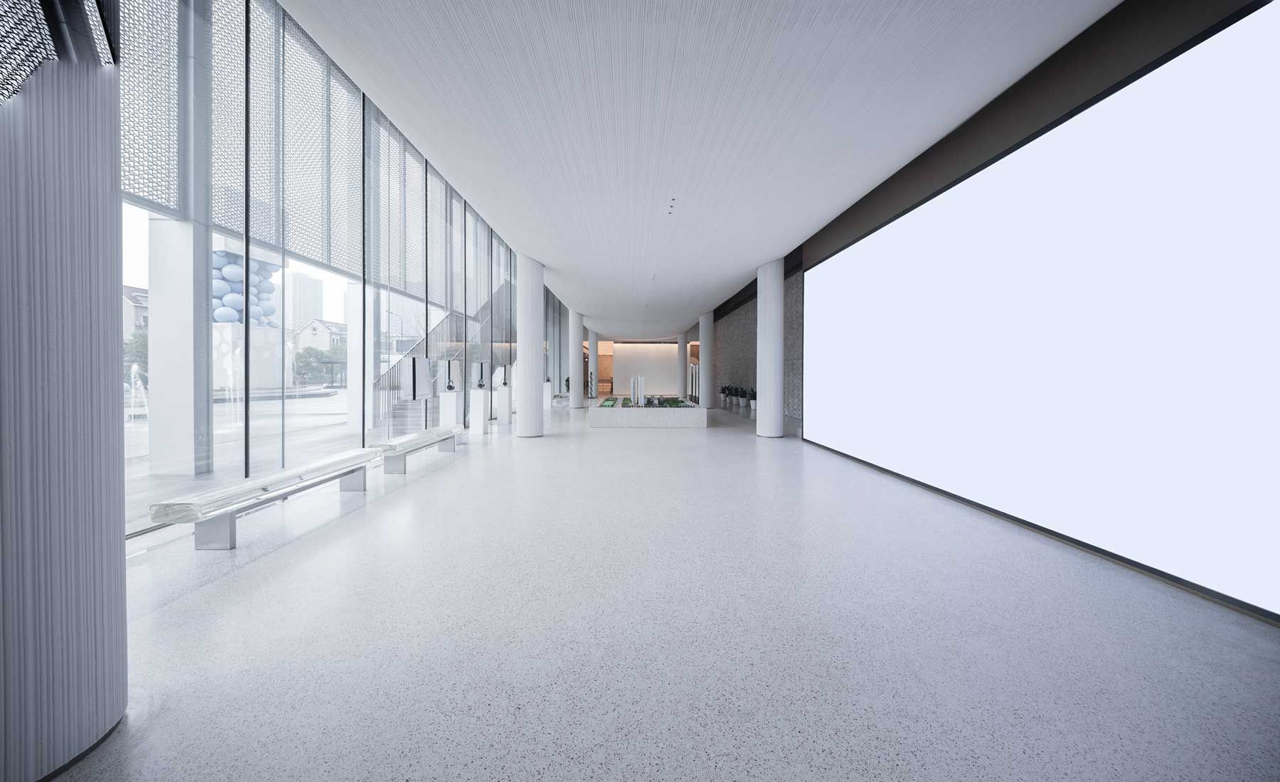 Empty space of an office