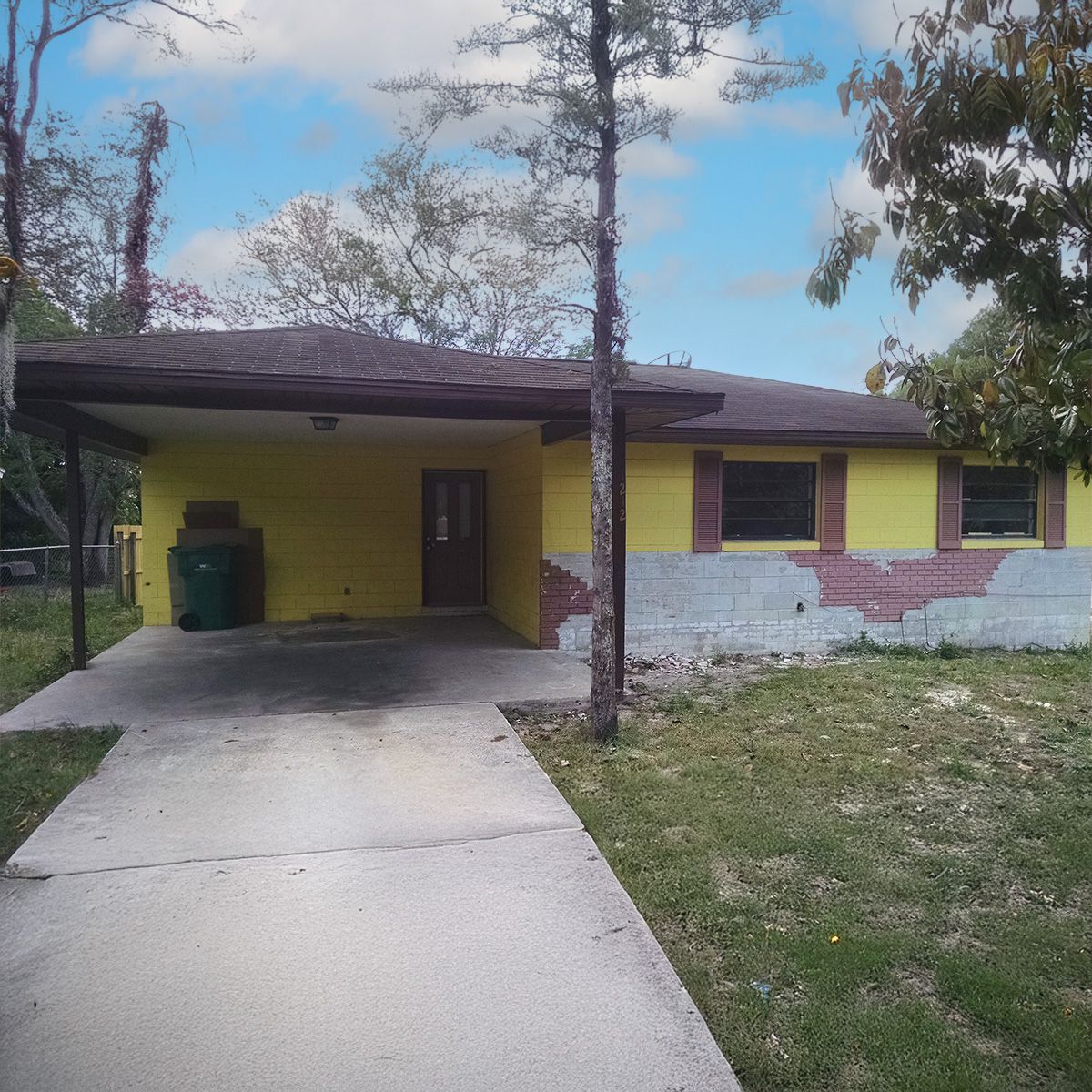 Bank REO Auction House Flip - BEFORE Photo 
