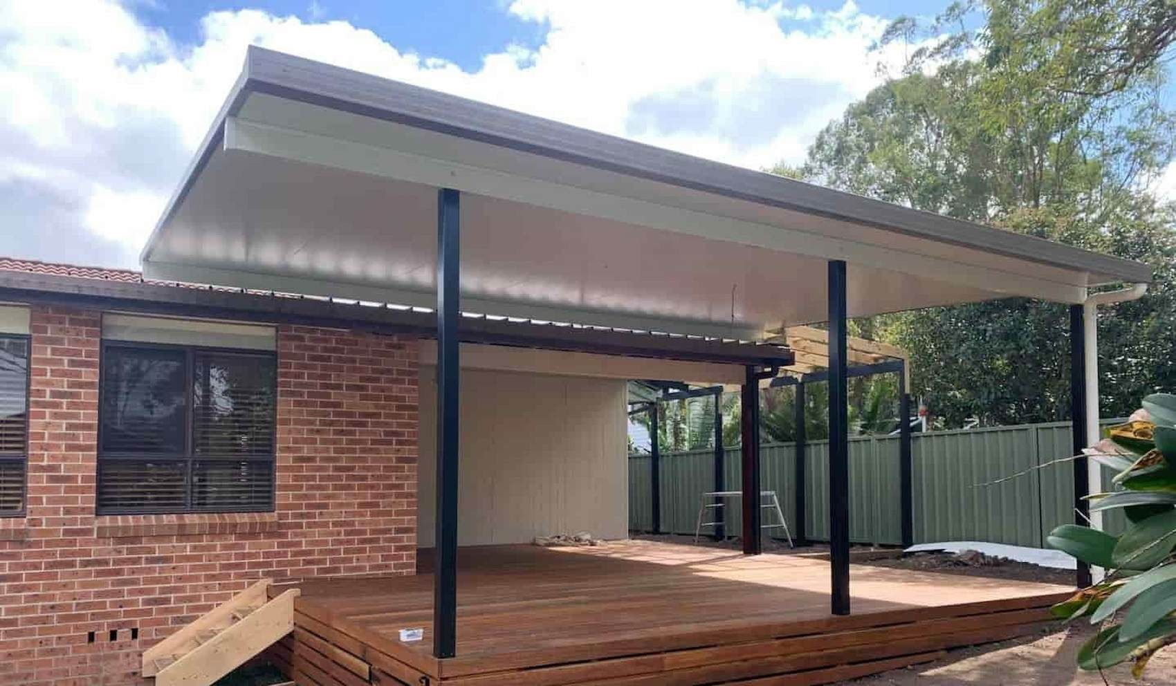 Patios In Forster With Covered Timber Deck And Modern Roof