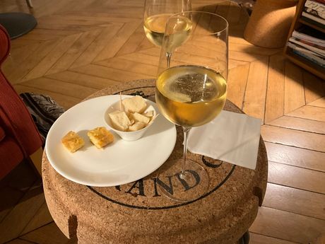 Champagne Bouquin-Dupont aus Avize Im Restaurant Les Avisés, natürlich in Avize