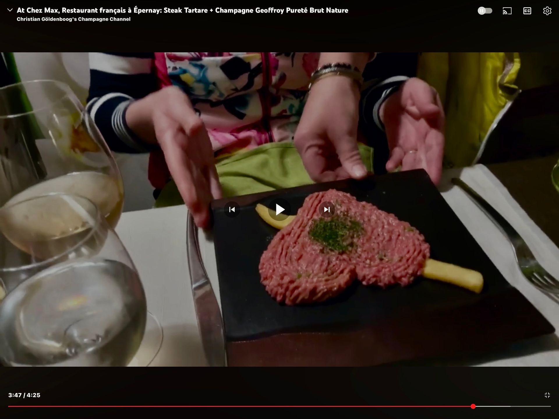 Chez Max, Restaurant français à Épernay: Steak Tartare.