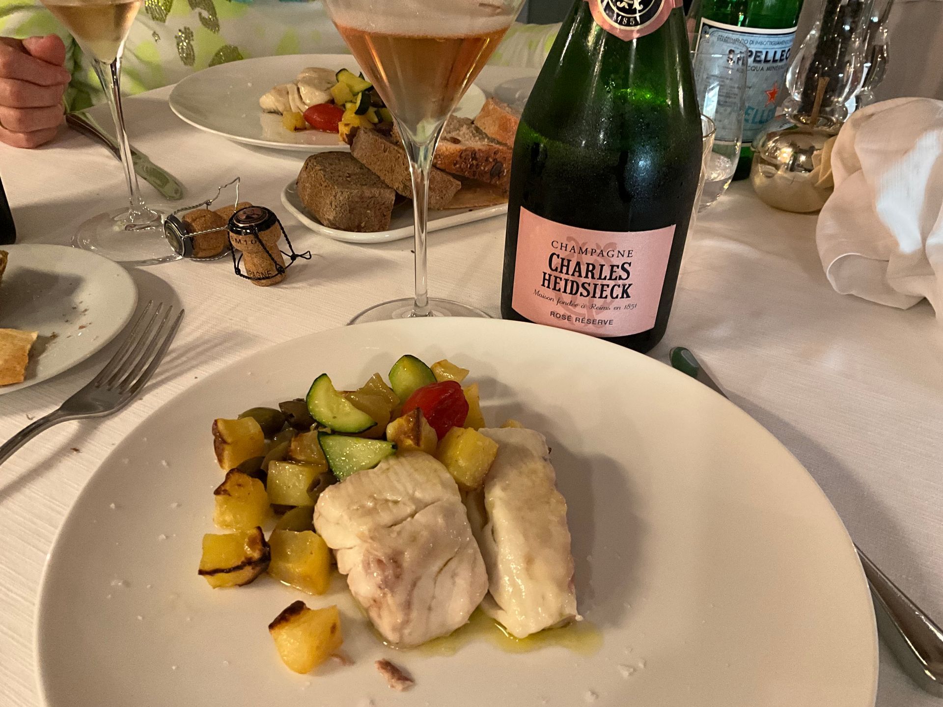 Champagne Charles Heidsieck Rosé Réserve at Acqua Pazza, Bologna