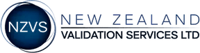 Logo of New Zealand Validation Services Ltd: blue circle with 