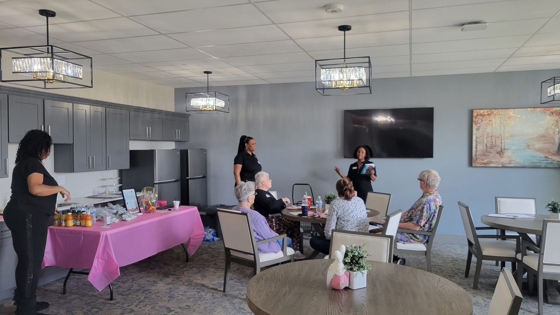 People in a room