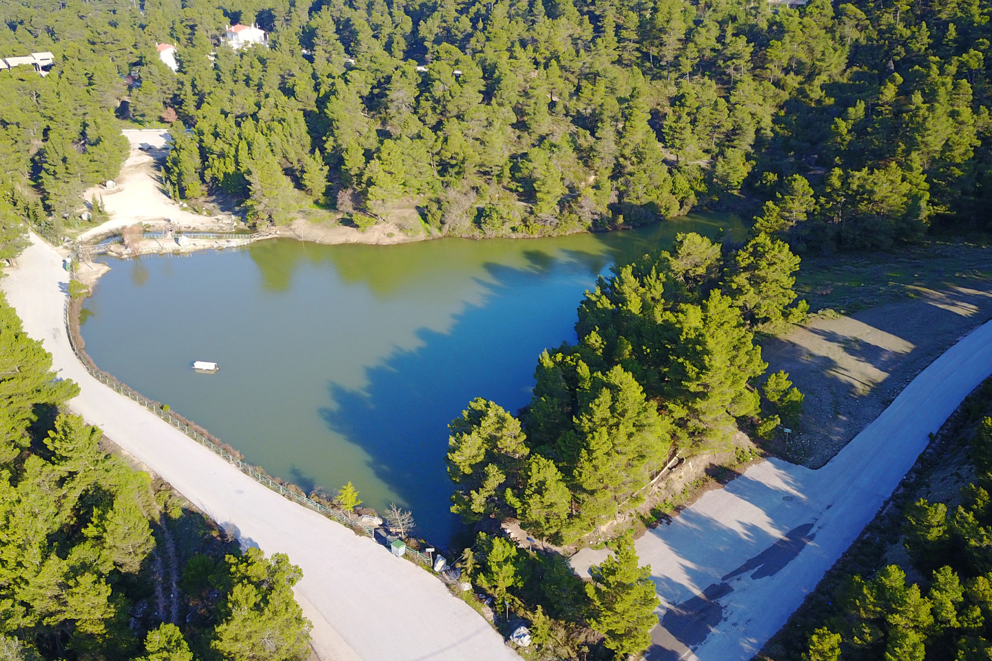 Lake Beletsi at Parnitha foothills near Athens.
