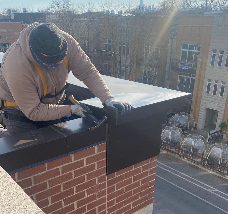 WickRight craftsman installs custom vented cornice