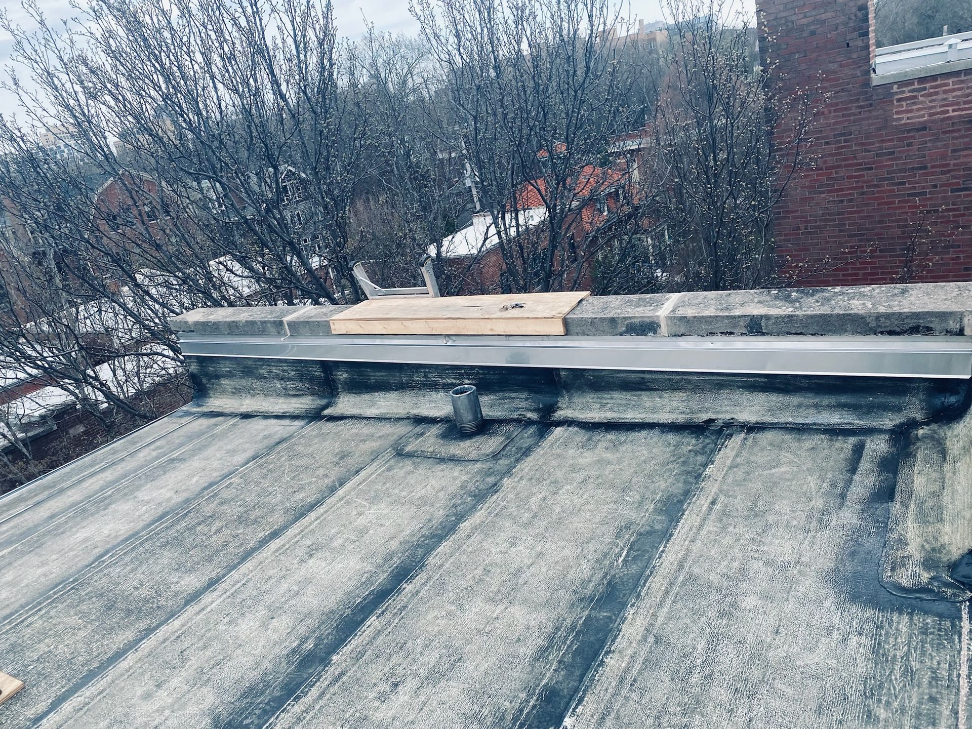 Finished rooftop venting system view