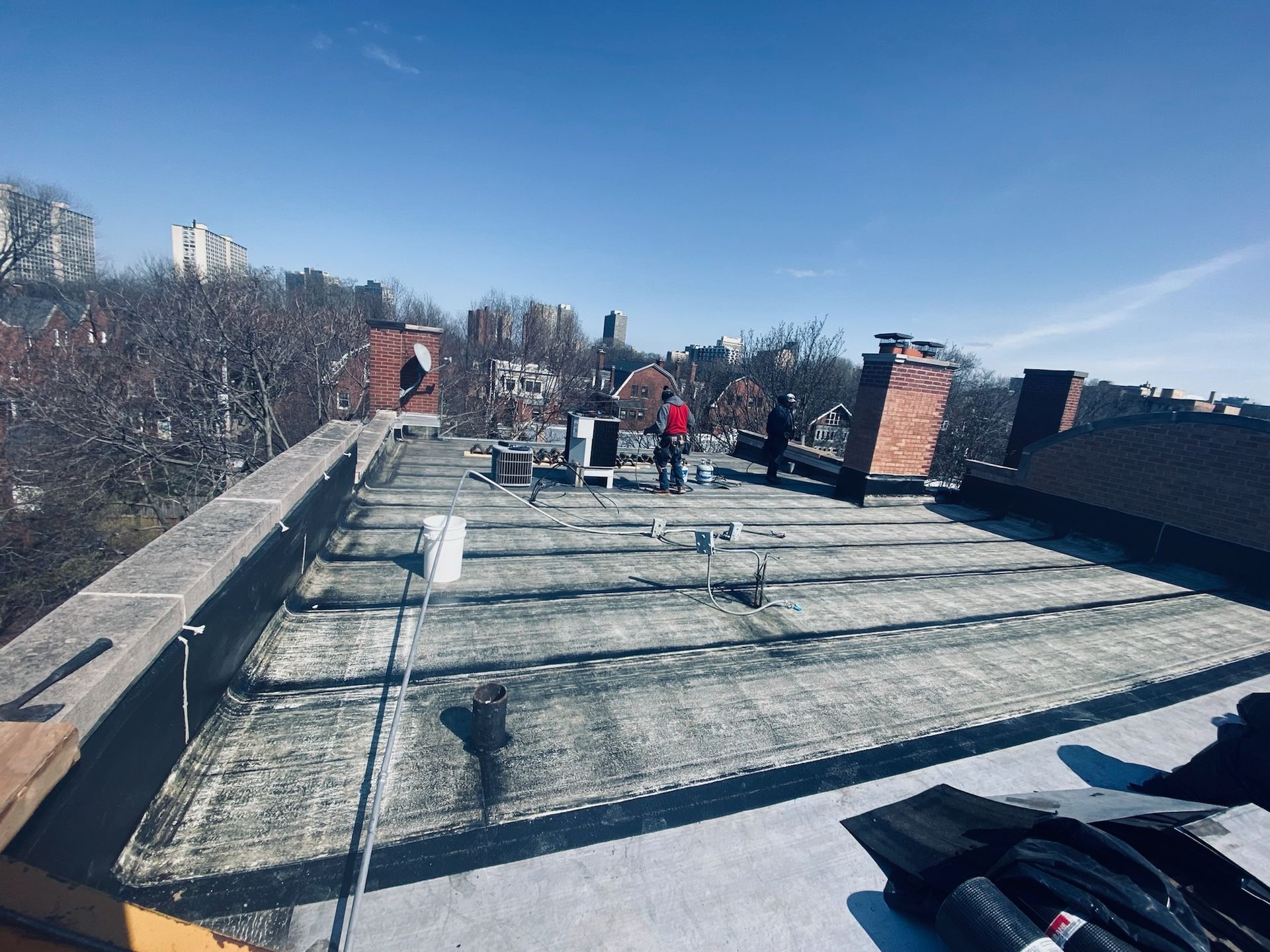 Finished rooftop venting system view