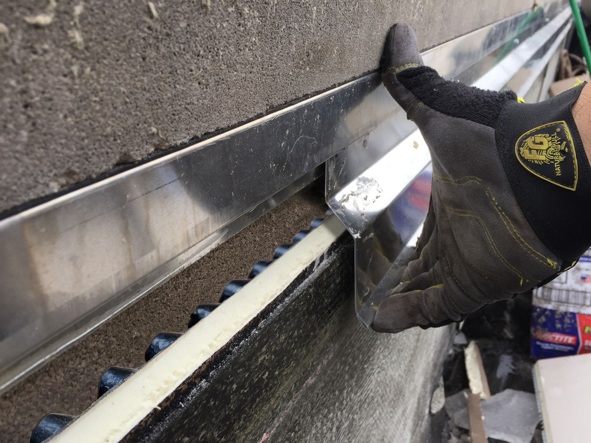 Counter Flashing being installed over WickRight Roof Vent
