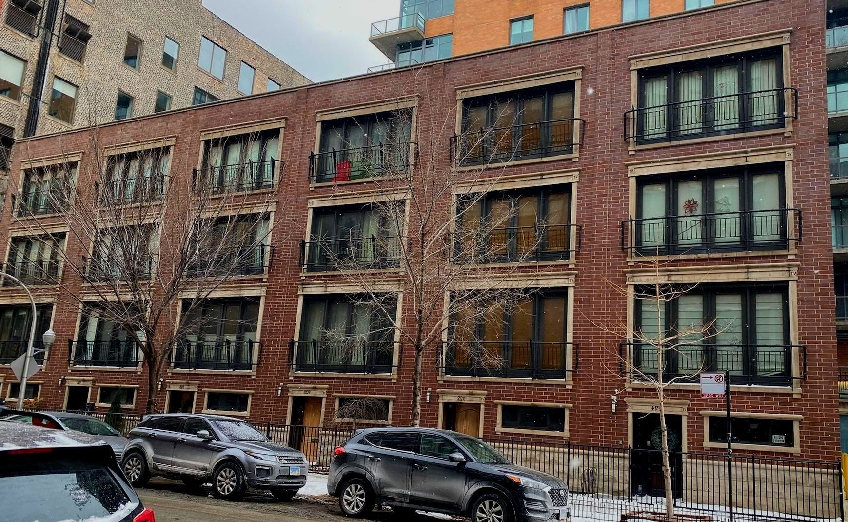 Wet Brick and Block Building, West Loop, Chicago