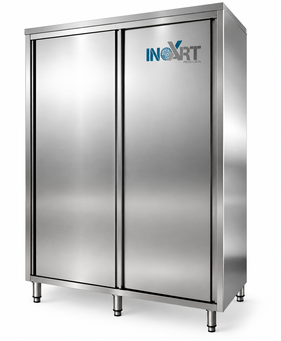 Armadio con ante scorrevoli in acciaio inox