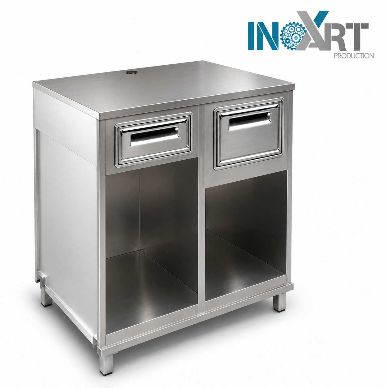 Banco macchina caffè in acciaio inox