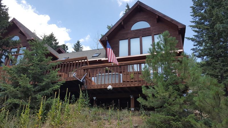 6 Inch Seamless Copper Box Gutter with 3x4 Inch Copper Downspout Evergreen Colorado