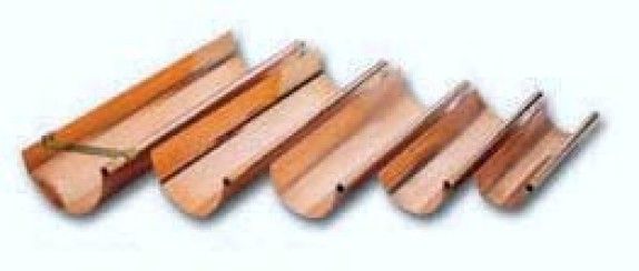 Copper Rain Gutters Half Round