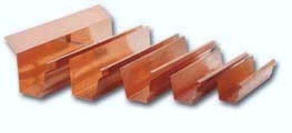 Copper Rain Gutters K Style