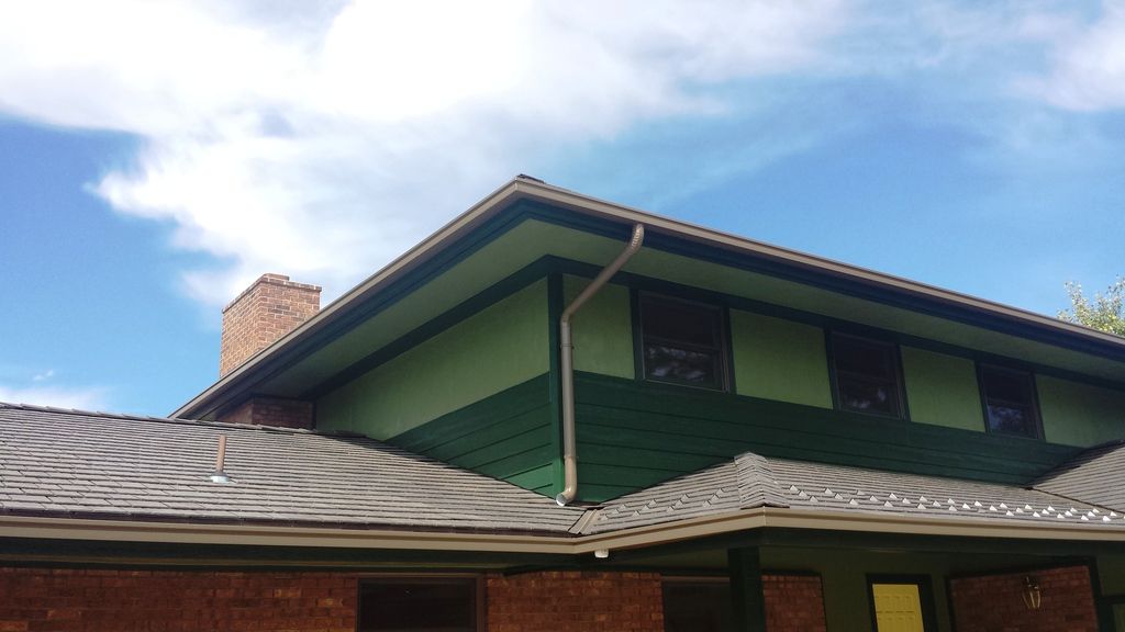 6 Inch Seamless Box Gutter with 4 Inch Round Downspout