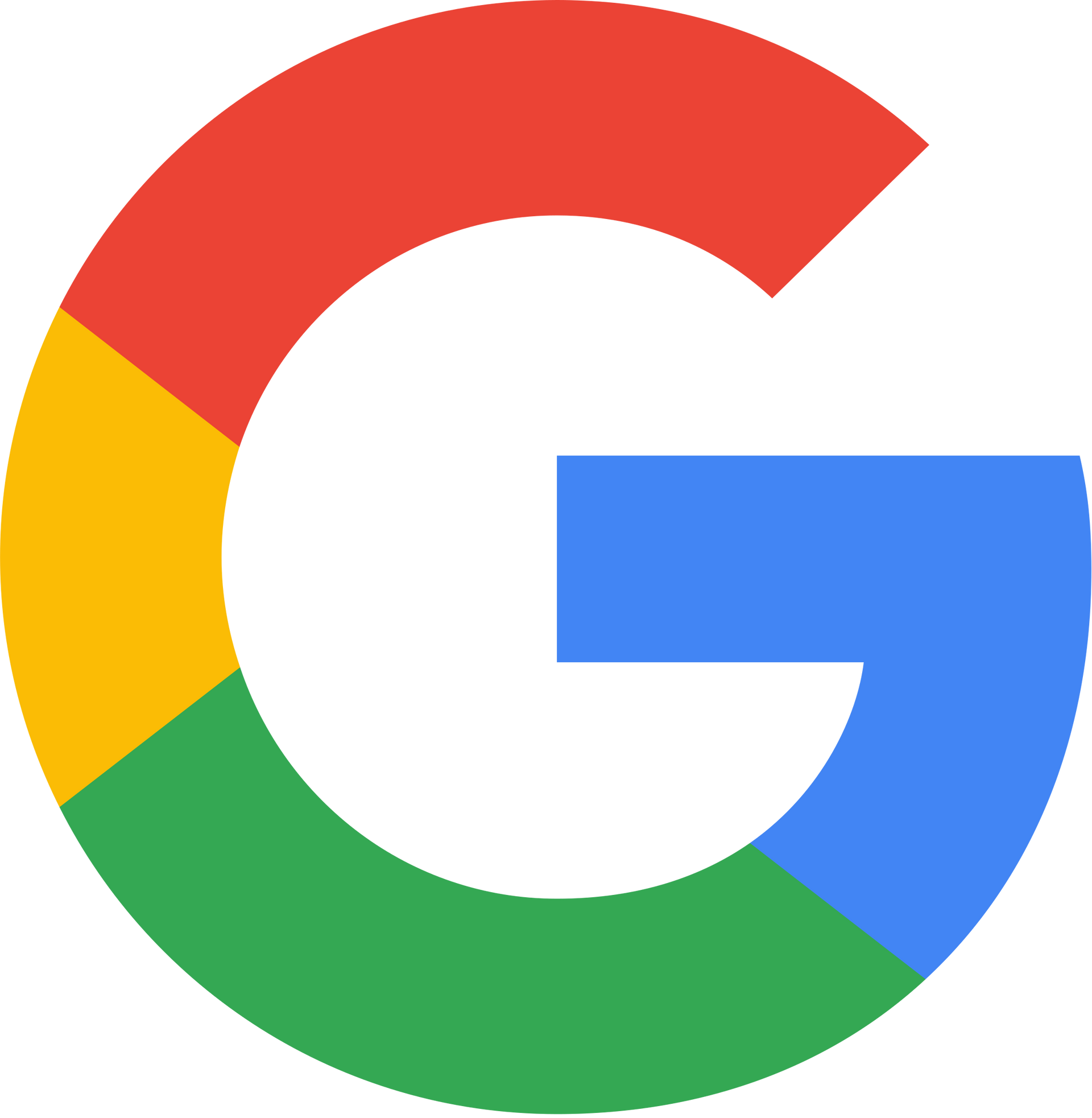 Google “G” logo in red, yellow, green, and blue