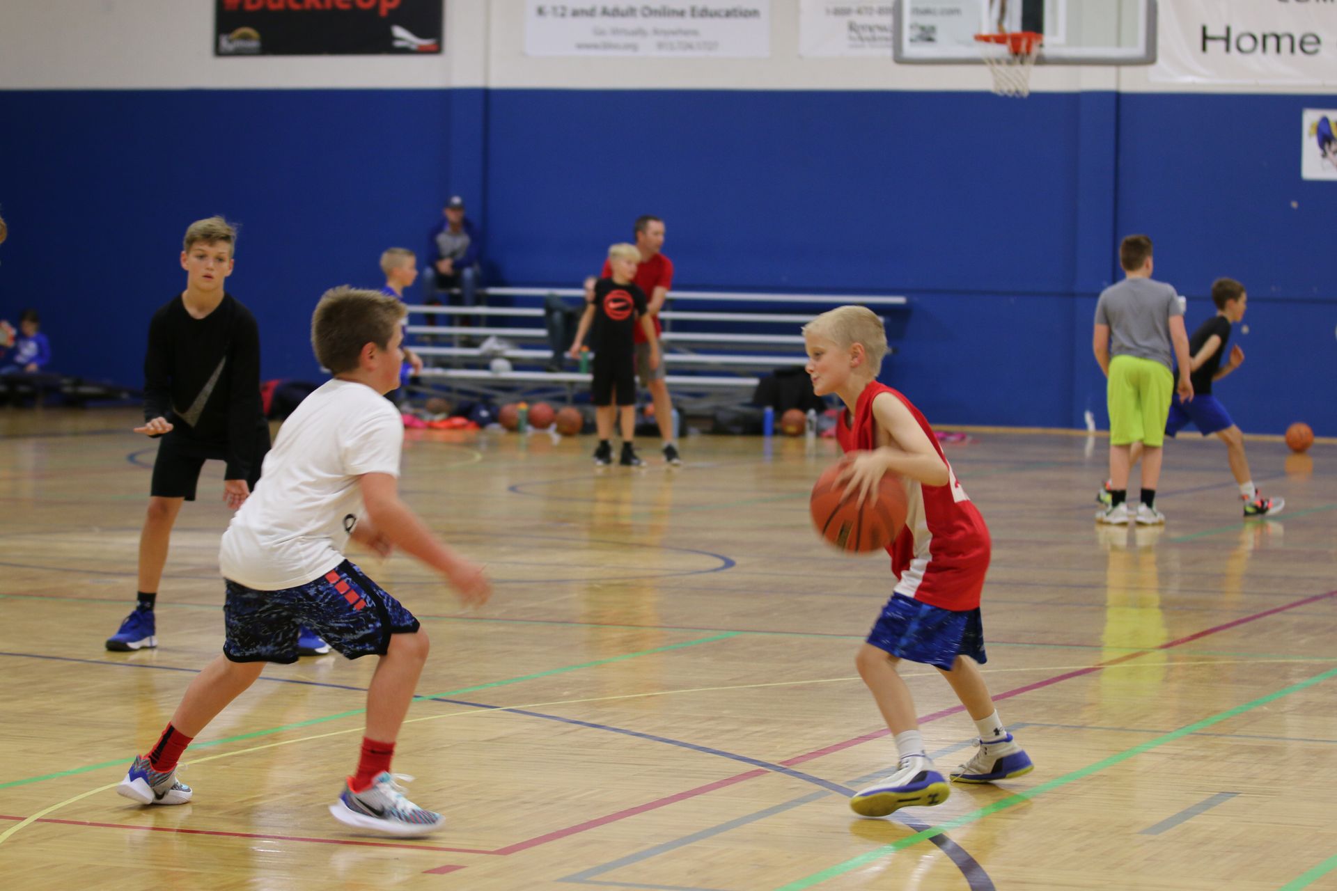 Kids playing Basketball
