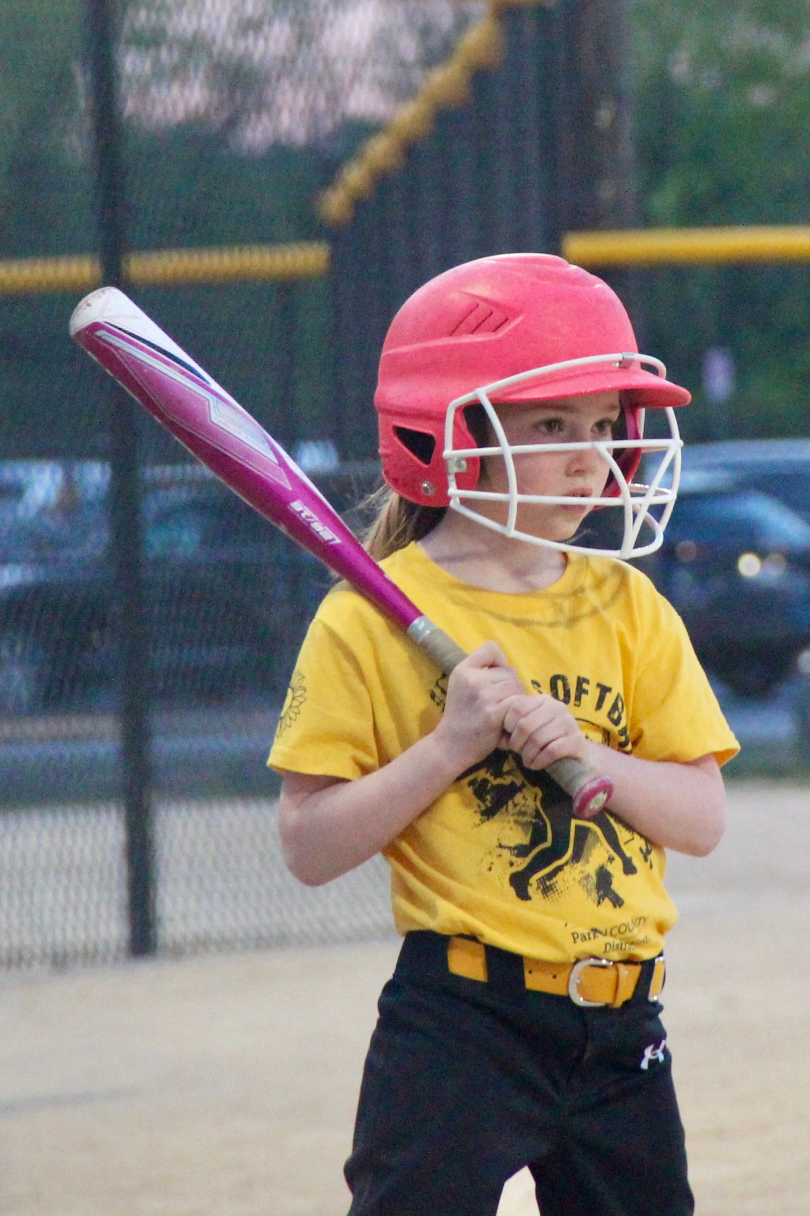 Kids playing softball
