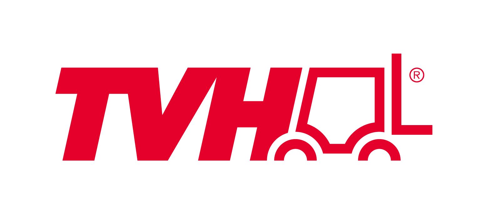 TVH red logo with a stylized forklift icon