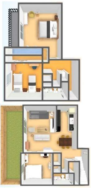 Floor Plan: 3 Bed · 2 Bath · 1,300 SQ. FT.