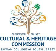 The logo for the rowan college of south jersey cultural and heritage commission.
