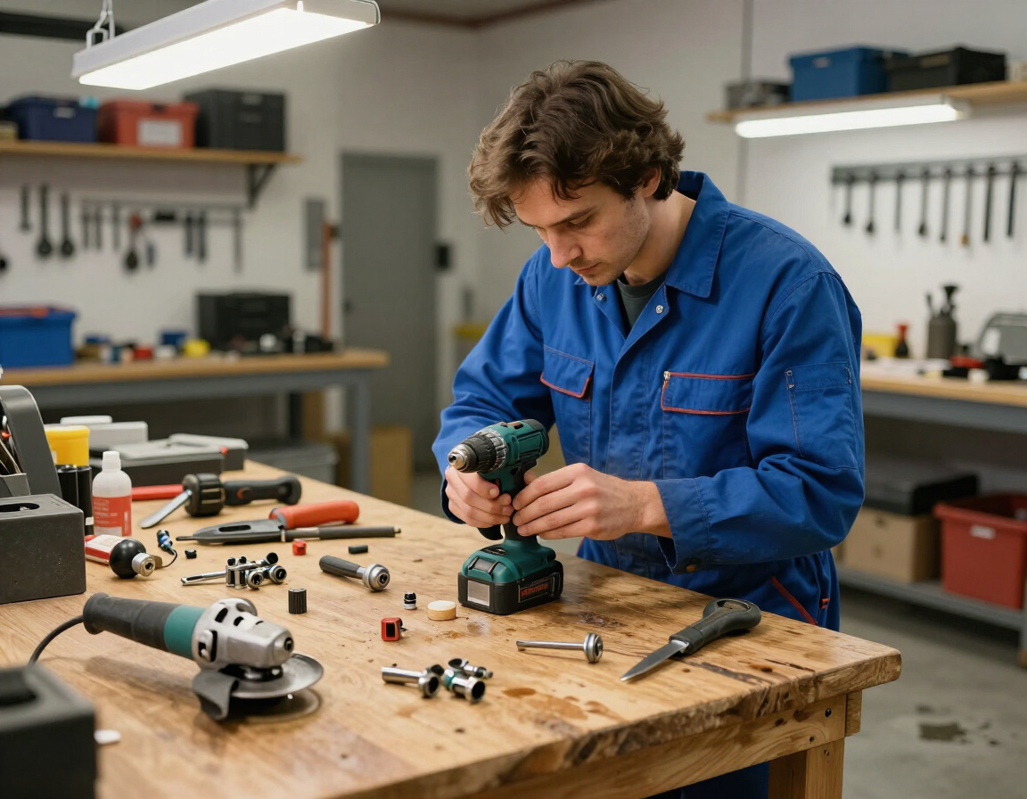 Riparazione elettroutensili in officina