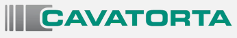 Logo CAVATORTA in verde acqua e grigio con barre verticali stilizzate a sinistra.