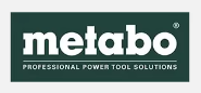 Logo Metabo su sfondo verde scuro con la scritta
