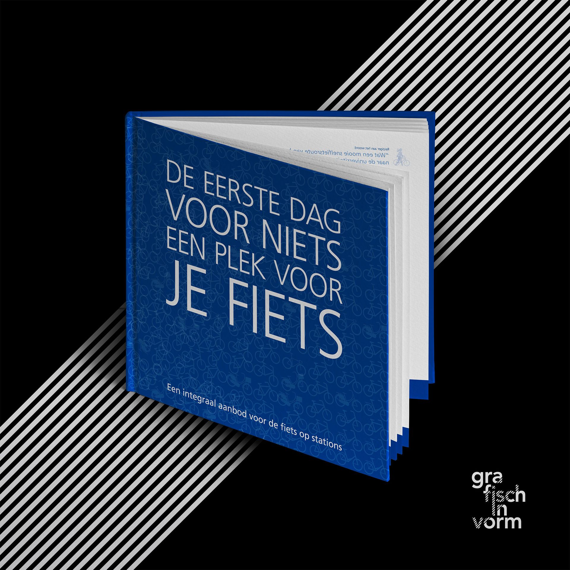 Blue book titled