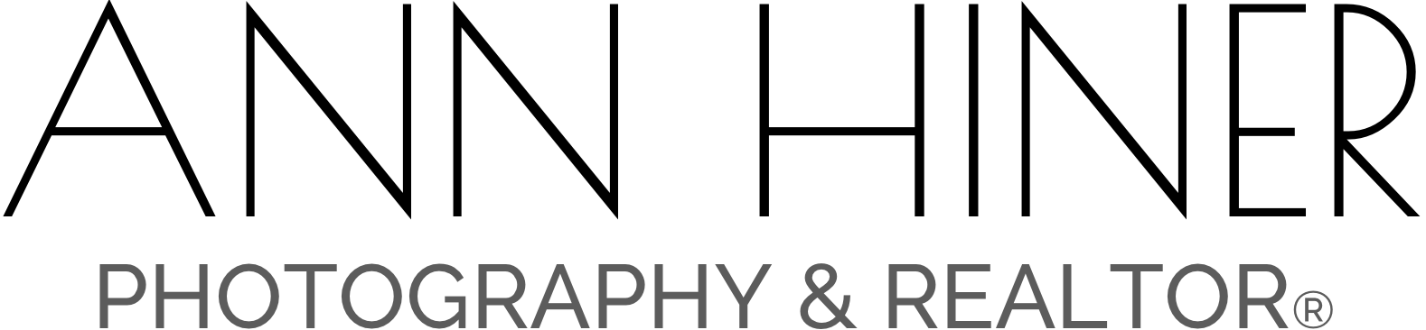 a logo for Ann Hiner Photography and Realtor