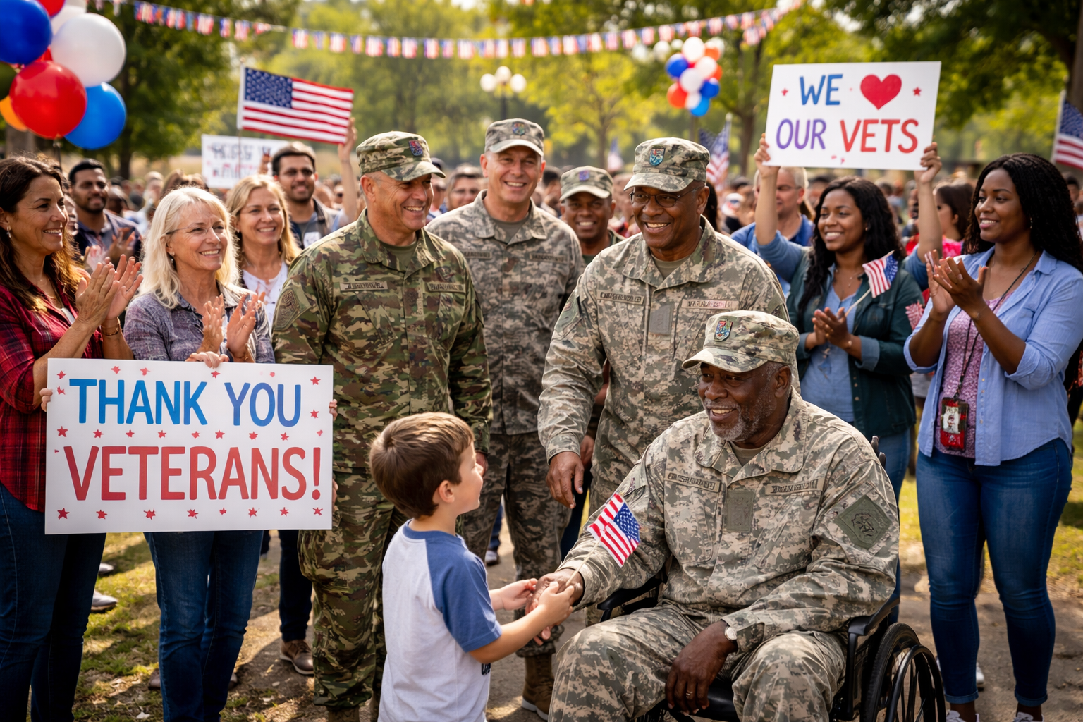 Soldiers in community