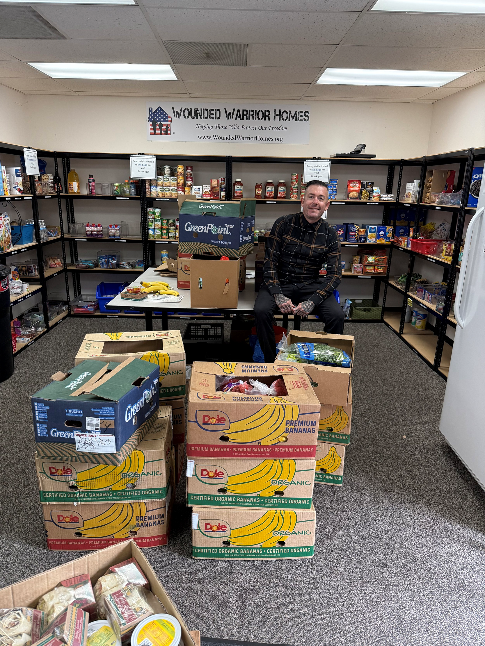 A generous food donation from Trader Joe's