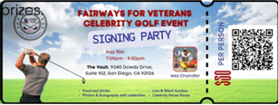 Celebrity Golf Event Signing Party
