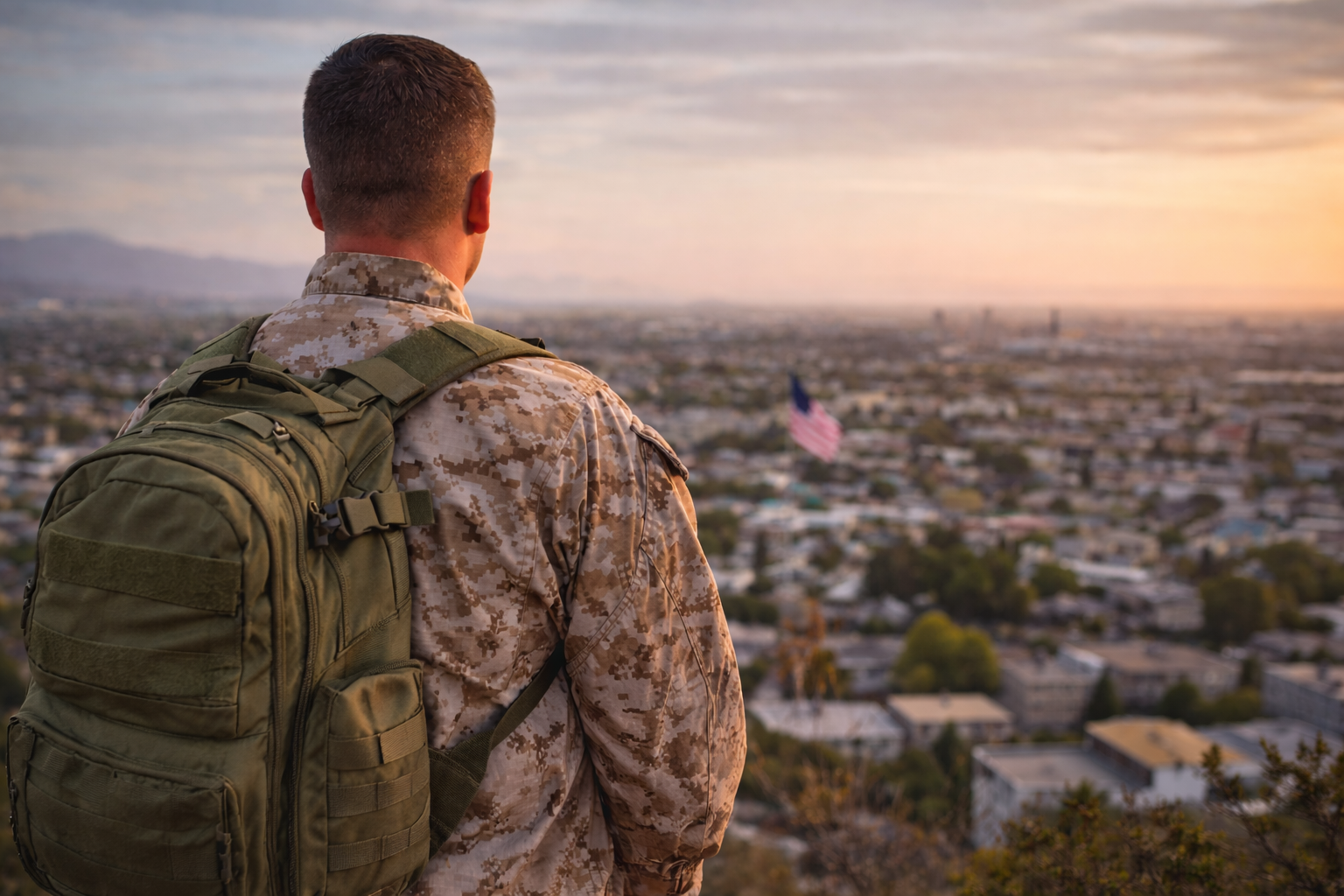 Soldier coming home